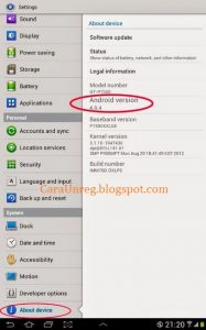 Cara Mengetahui Versi Android Samsung