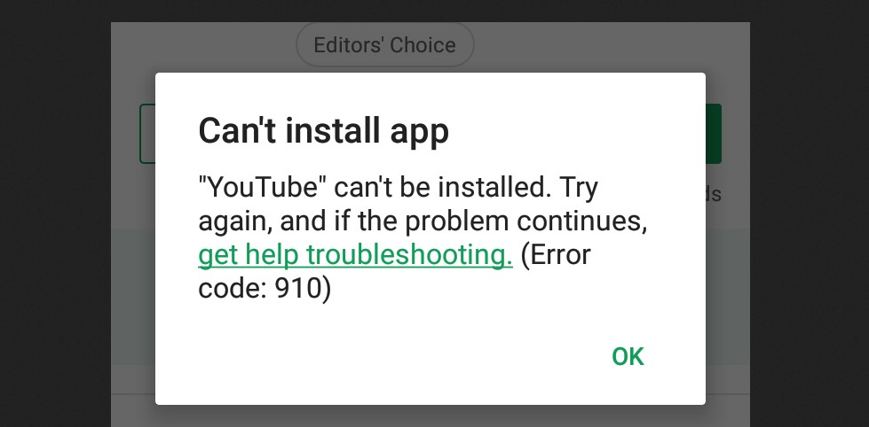 Cara Mengatasi Kode Error 910 di Google Playstore