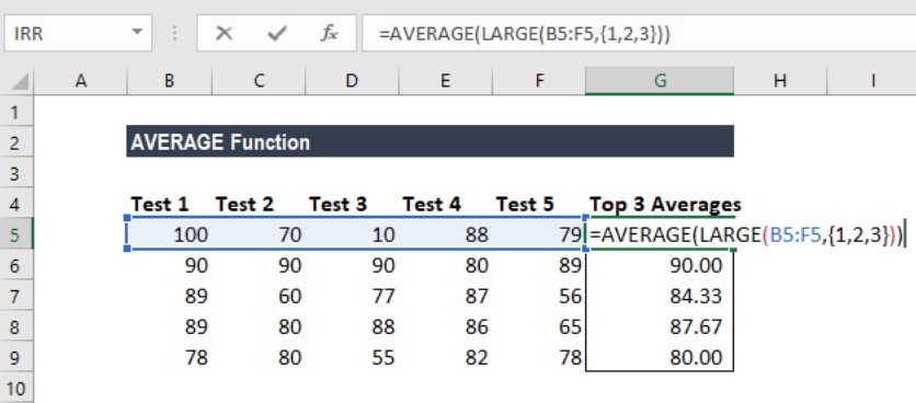 Cara menghitung rata rata di excel